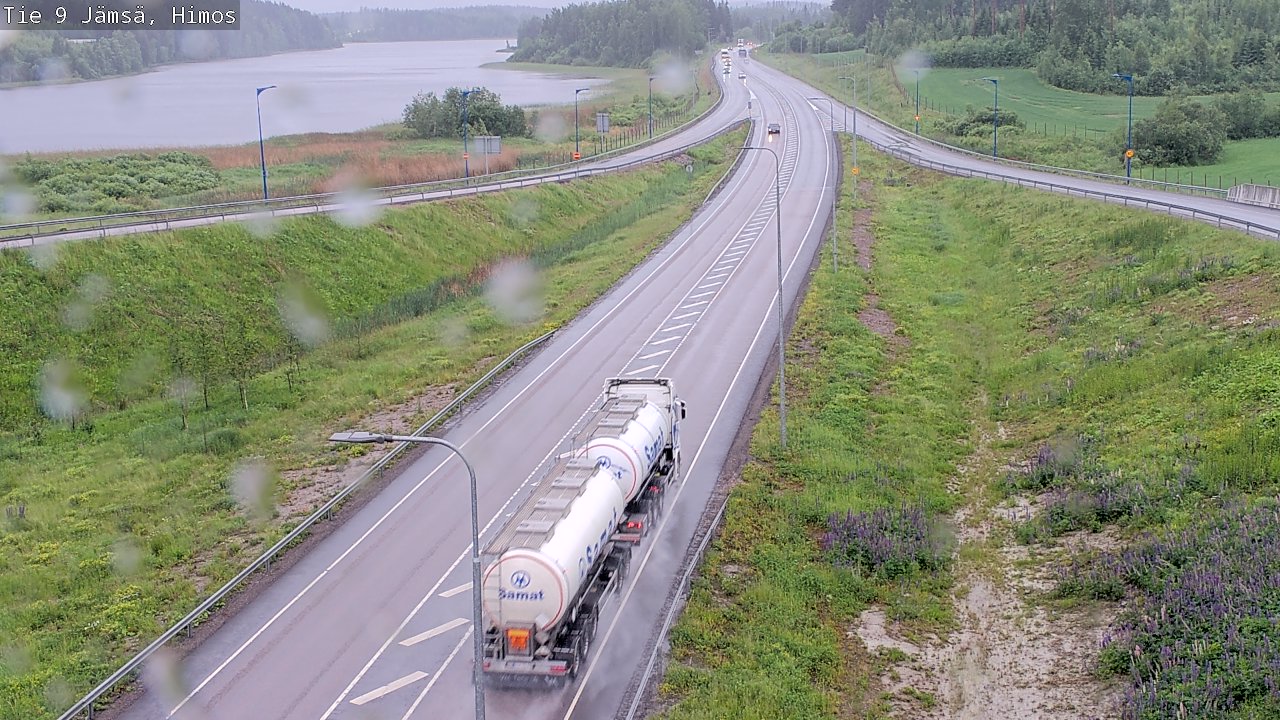 Weather Camera Image Väg 9 Jämsä, Himos, Jämsä, Keski-Suomi