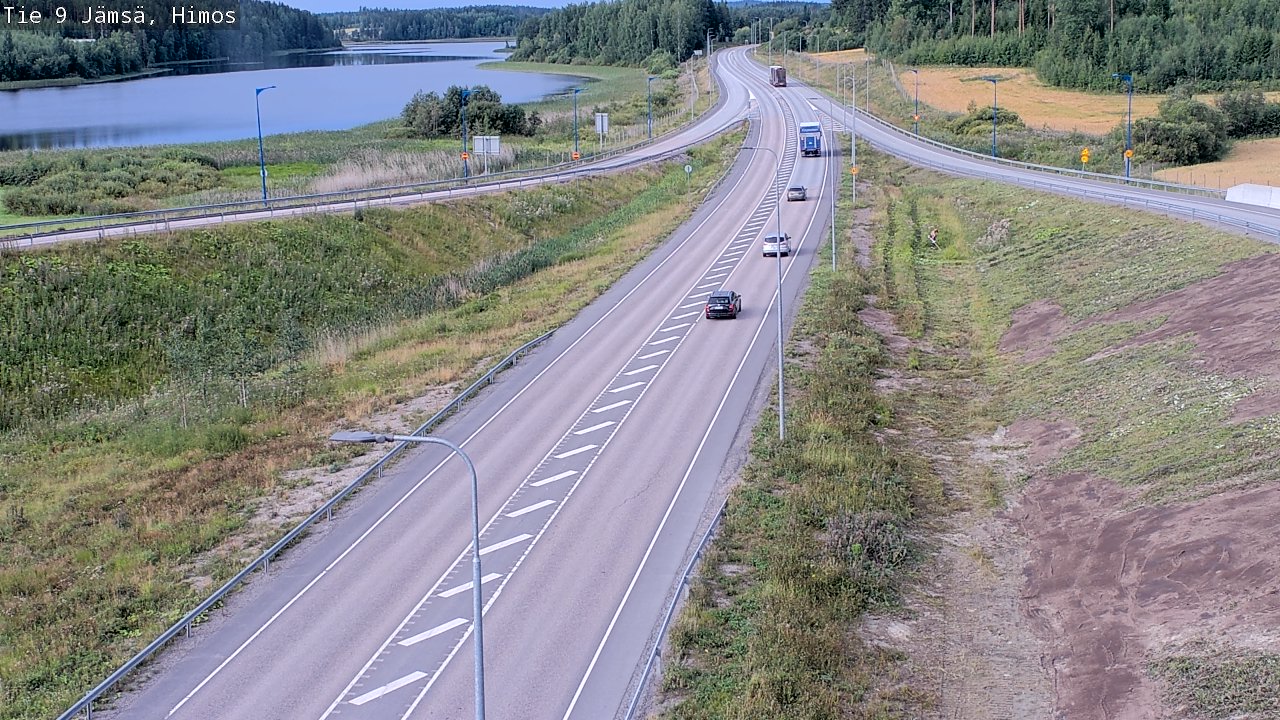 Weather Camera Image Väg 9 Jämsä, Himos, Jämsä, Keski-Suomi