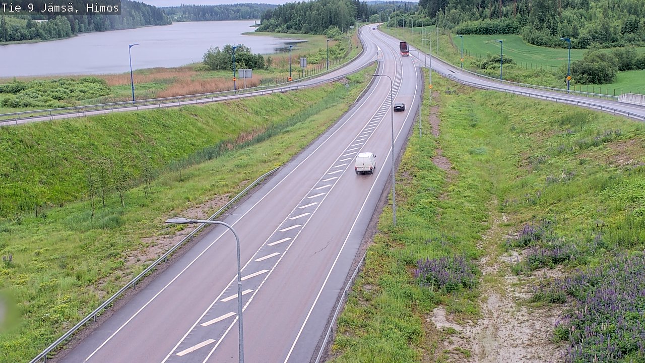 Weather Camera Image Väg 9 Jämsä, Himos, Jämsä, Keski-Suomi