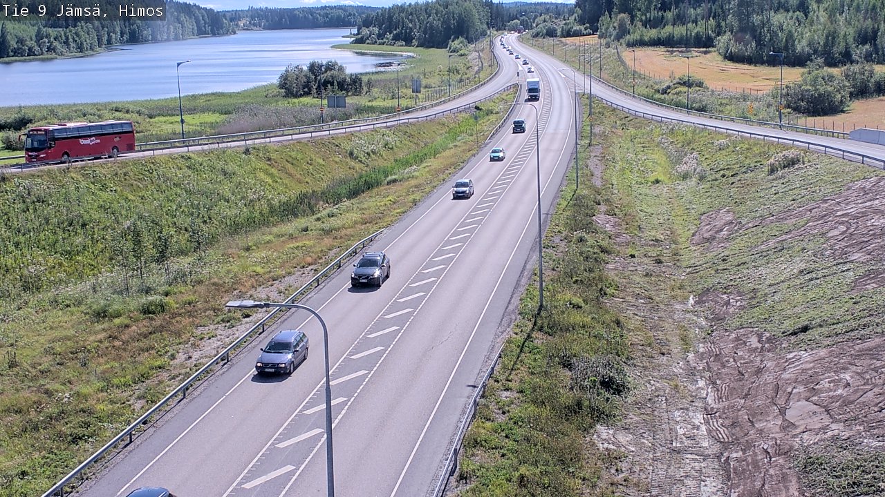 Weather Camera Image Väg 9 Jämsä, Himos, Jämsä, Keski-Suomi