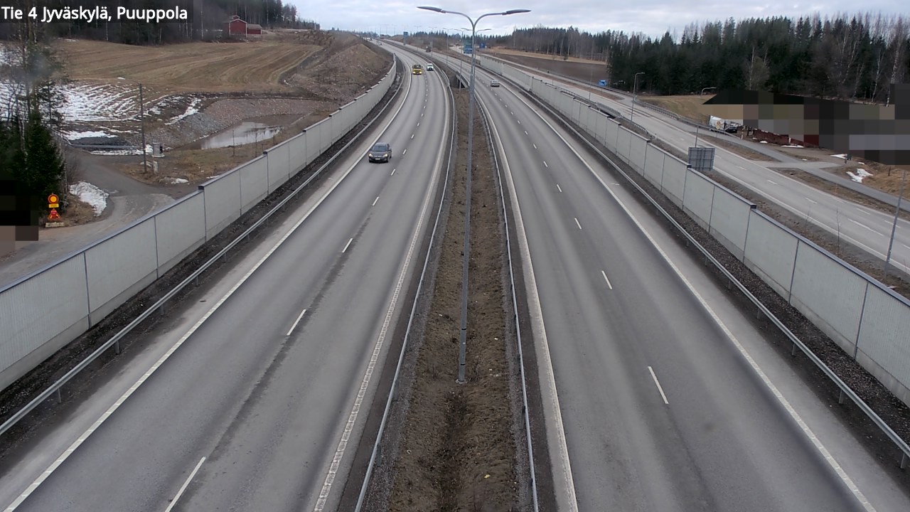 Weather Camera Image Road 4 Jyväskylä, Puuppola, Jyväskylä, Keski-Suomi