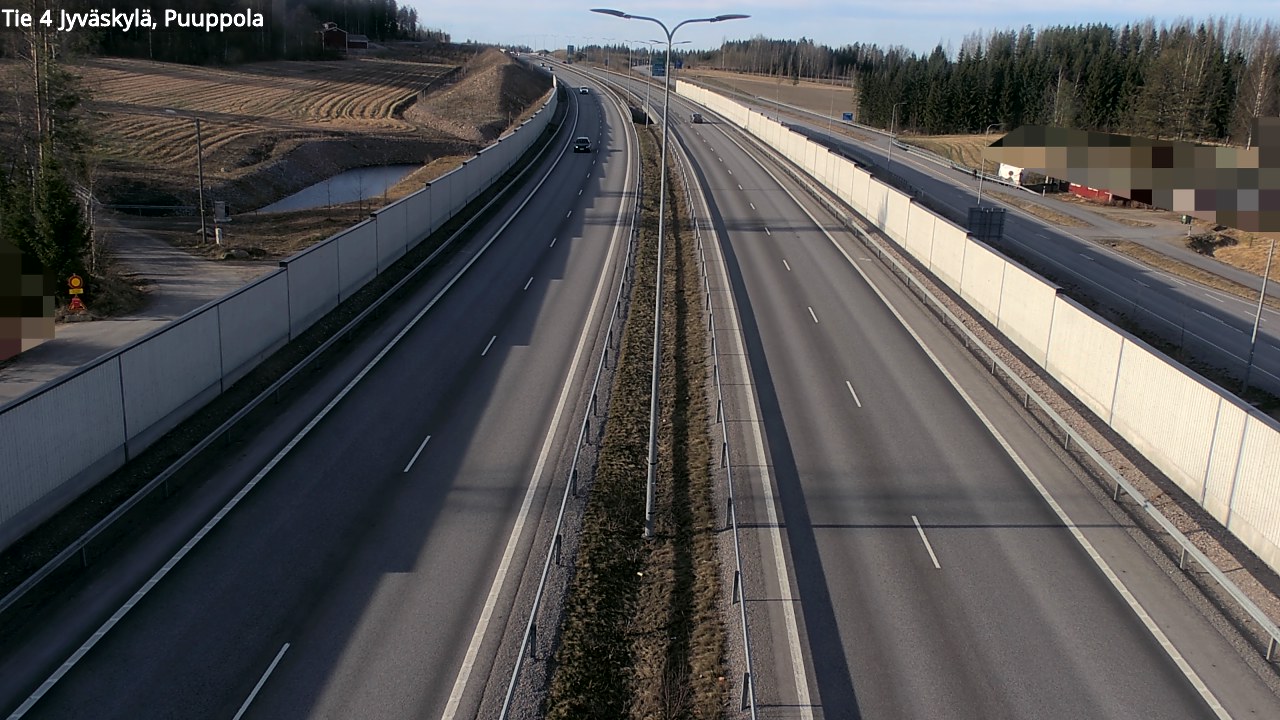 Weather Camera Image Väg 4 Jyväskylä, Puuppola, Jyväskylä, Keski-Suomi