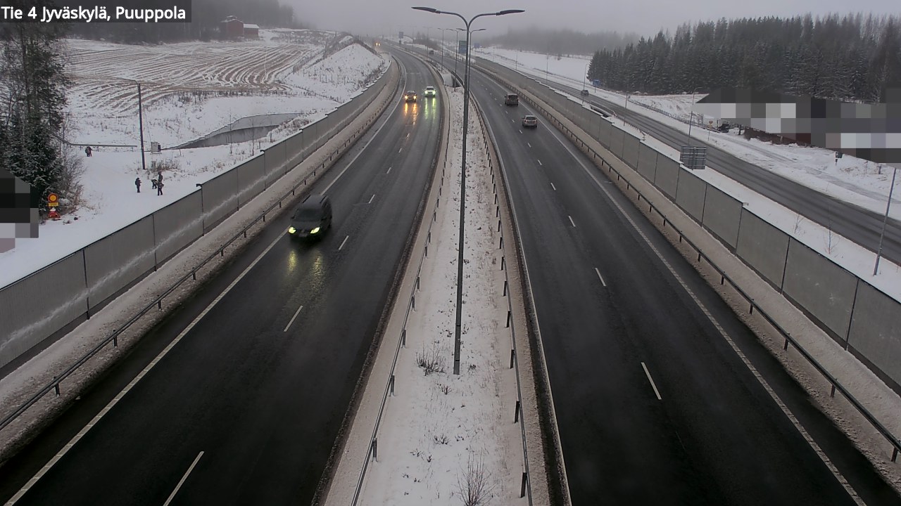 Weather Camera Image Väg 4 Jyväskylä, Puuppola, Jyväskylä, Keski-Suomi