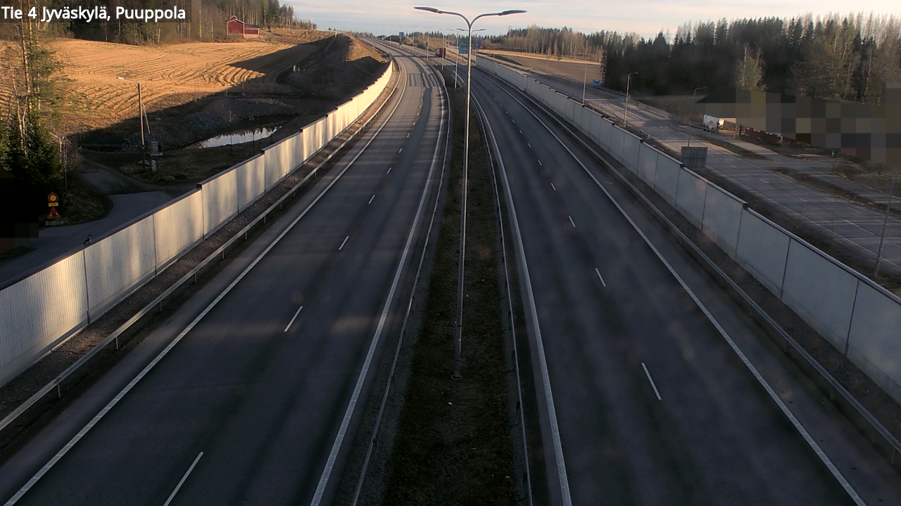 Weather Camera Image Väg 4 Jyväskylä, Puuppola, Jyväskylä, Keski-Suomi