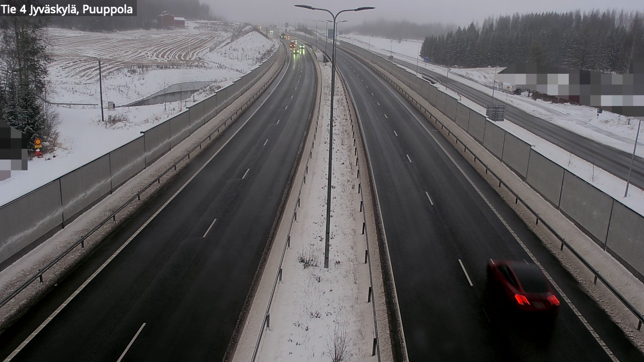 Weather Camera Image Väg 4 Jyväskylä, Puuppola, Jyväskylä, Keski-Suomi