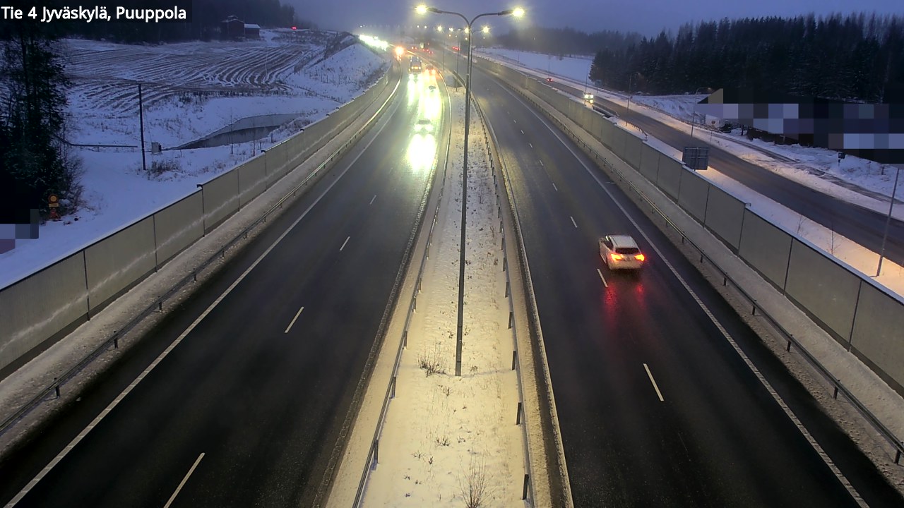 Weather Camera Image Road 4 Jyväskylä, Puuppola, Jyväskylä, Keski-Suomi