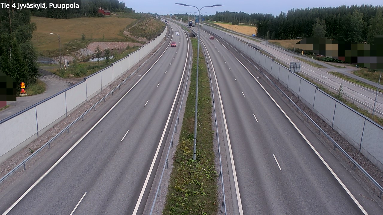 Weather Camera Image Väg 4 Jyväskylä, Puuppola, Jyväskylä, Keski-Suomi