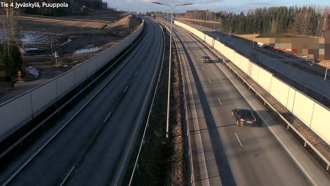 Weather Camera Image Road 4 Jyväskylä, Puuppola, Jyväskylä, Keski-Suomi