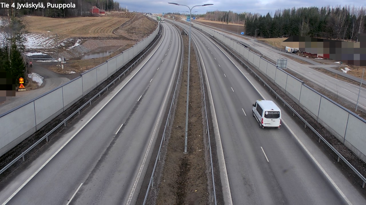 Weather Camera Image Road 4 Jyväskylä, Puuppola, Jyväskylä, Keski-Suomi