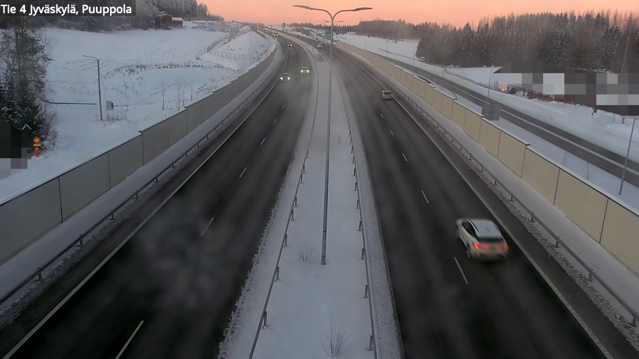 Weather Camera Image Väg 4 Jyväskylä, Puuppola, Jyväskylä, Keski-Suomi