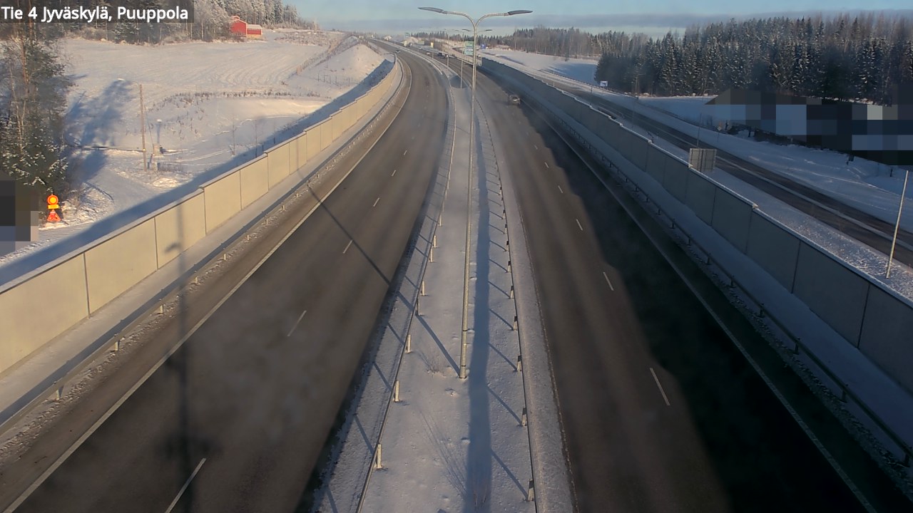 Weather Camera Image Road 4 Jyväskylä, Puuppola, Jyväskylä, Keski-Suomi
