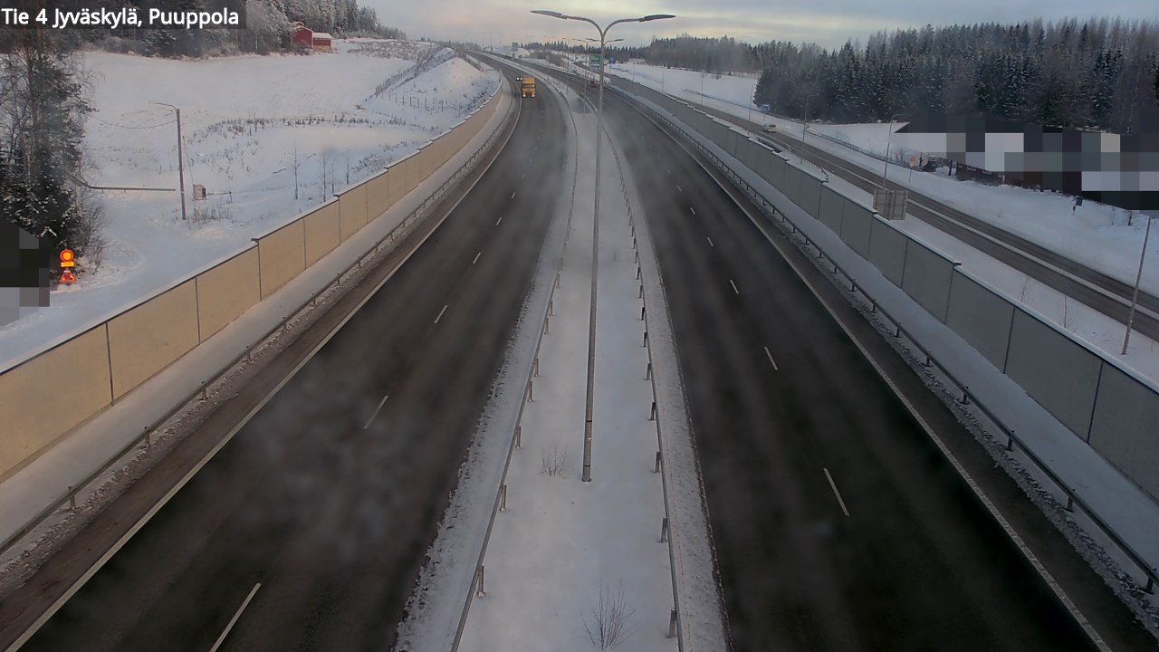 Weather Camera Image Road 4 Jyväskylä, Puuppola, Jyväskylä, Keski-Suomi