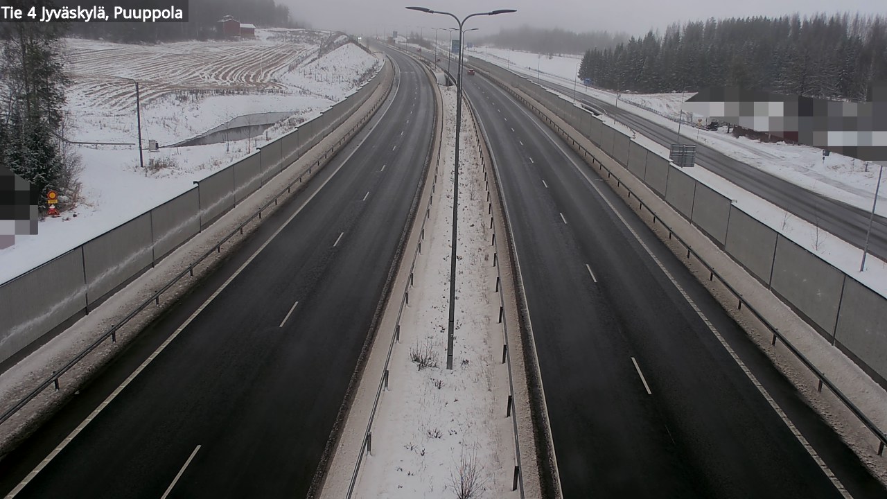 Weather Camera Image Väg 4 Jyväskylä, Puuppola, Jyväskylä, Keski-Suomi