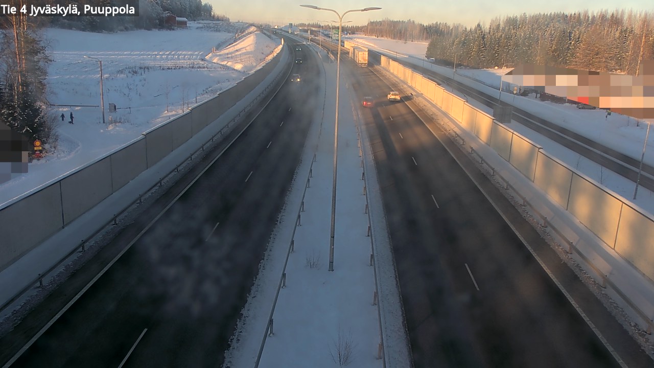 Weather Camera Image Väg 4 Jyväskylä, Puuppola, Jyväskylä, Keski-Suomi