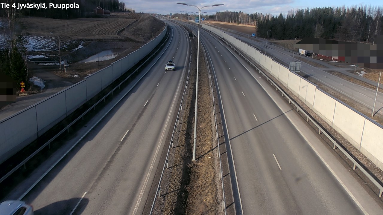 Weather Camera Image Road 4 Jyväskylä, Puuppola, Jyväskylä, Keski-Suomi