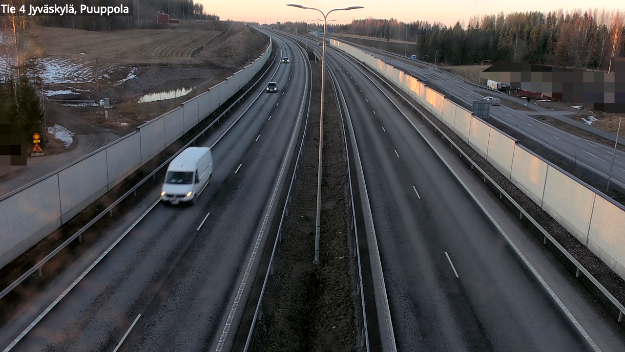 Weather Camera Image Väg 4 Jyväskylä, Puuppola, Jyväskylä, Keski-Suomi