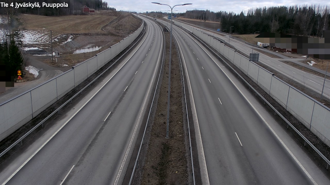 Weather Camera Image Road 4 Jyväskylä, Puuppola, Jyväskylä, Keski-Suomi