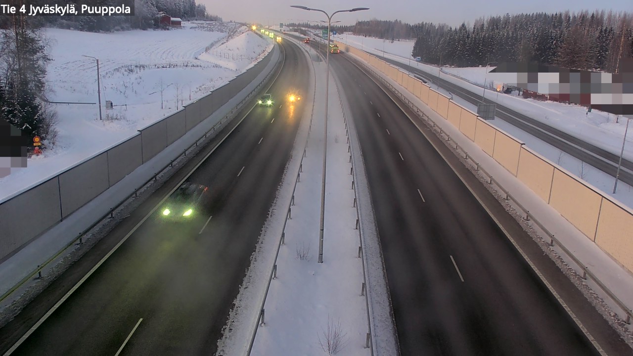 Weather Camera Image Väg 4 Jyväskylä, Puuppola, Jyväskylä, Keski-Suomi
