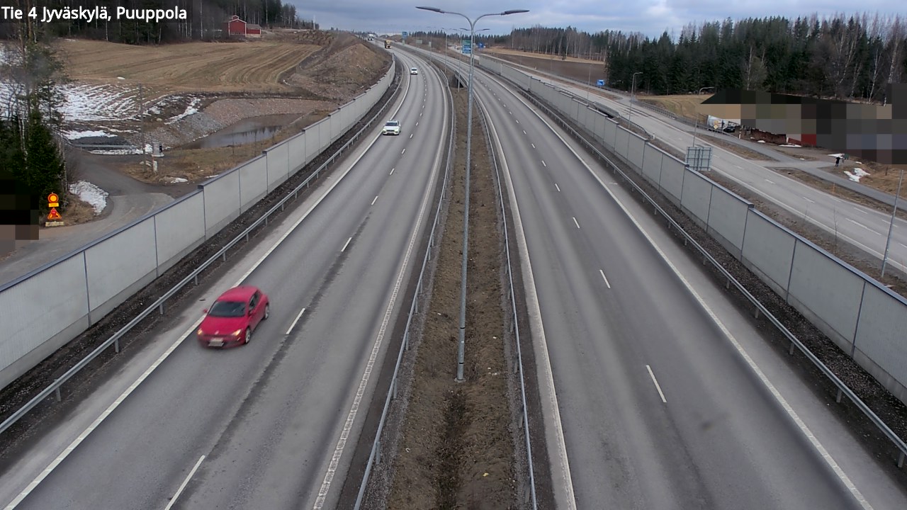 Weather Camera Image Road 4 Jyväskylä, Puuppola, Jyväskylä, Keski-Suomi