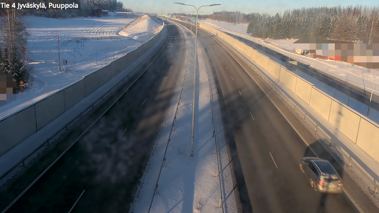 Weather Camera Image Väg 4 Jyväskylä, Puuppola, Jyväskylä, Keski-Suomi