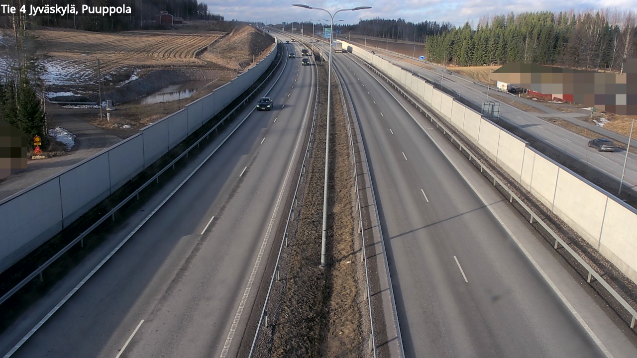 Weather Camera Image Road 4 Jyväskylä, Puuppola, Jyväskylä, Keski-Suomi