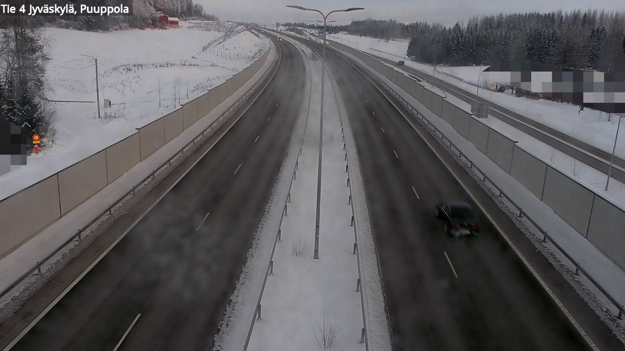 Weather Camera Image Road 4 Jyväskylä, Puuppola, Jyväskylä, Keski-Suomi