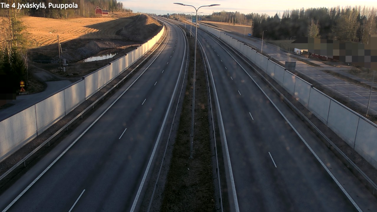 Weather Camera Image Väg 4 Jyväskylä, Puuppola, Jyväskylä, Keski-Suomi