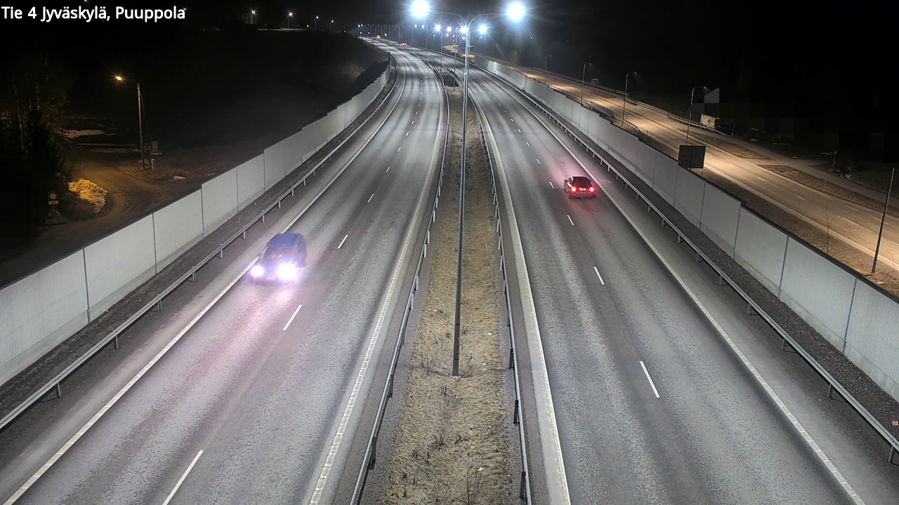Weather Camera Image Väg 4 Jyväskylä, Puuppola, Jyväskylä, Keski-Suomi
