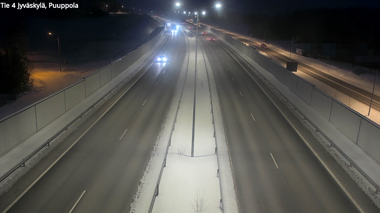 Weather Camera Image Väg 4 Jyväskylä, Puuppola, Jyväskylä, Keski-Suomi