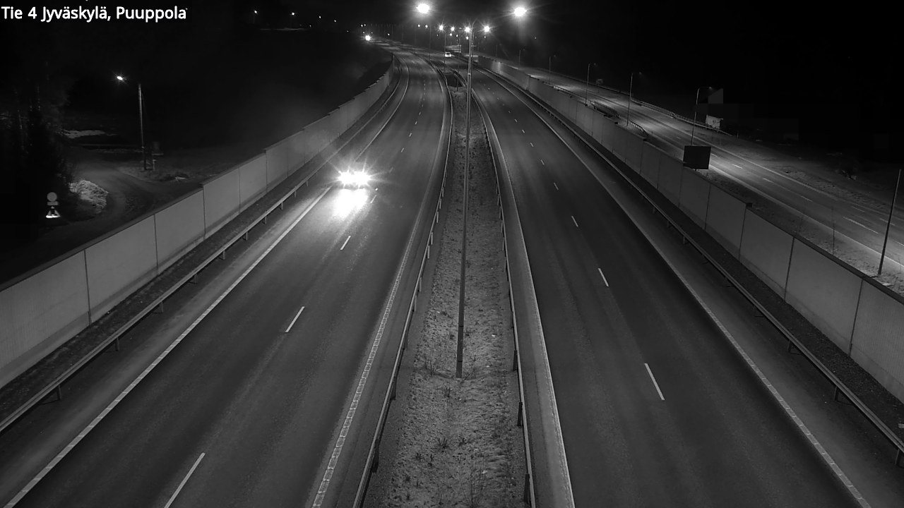Weather Camera Image Väg 4 Jyväskylä, Puuppola, Jyväskylä, Keski-Suomi