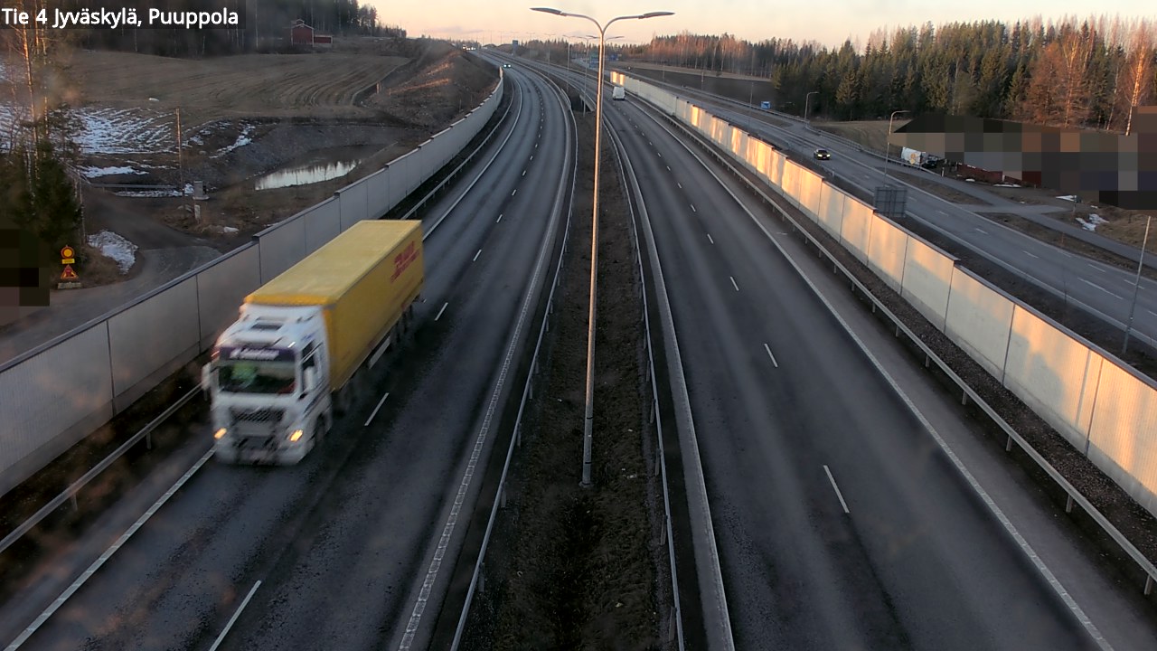 Weather Camera Image Väg 4 Jyväskylä, Puuppola, Jyväskylä, Keski-Suomi