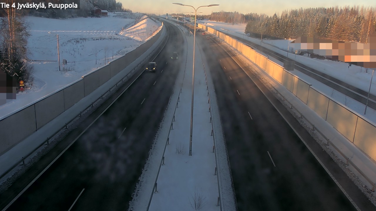 Weather Camera Image Väg 4 Jyväskylä, Puuppola, Jyväskylä, Keski-Suomi