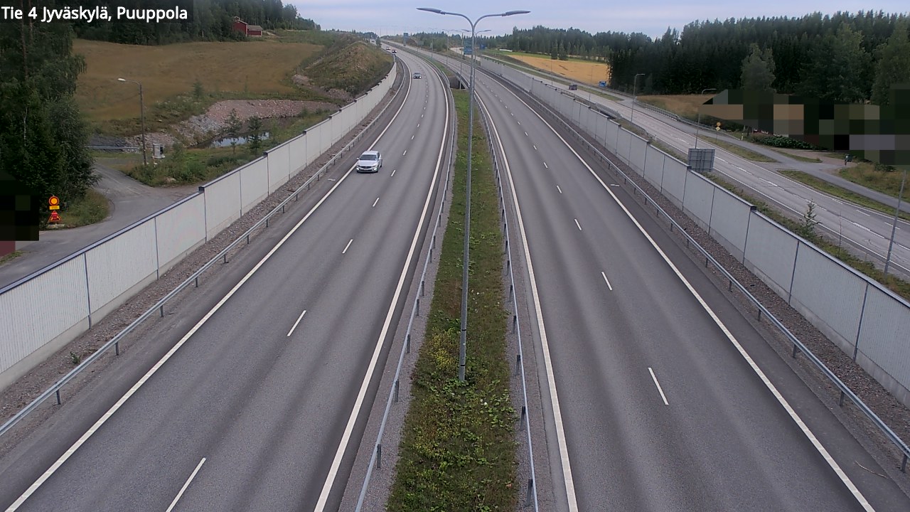 Weather Camera Image Road 4 Jyväskylä, Puuppola, Jyväskylä, Keski-Suomi