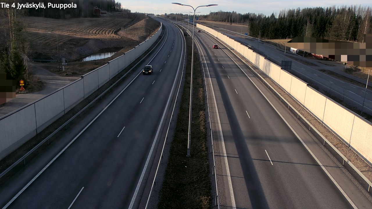 Weather Camera Image Väg 4 Jyväskylä, Puuppola, Jyväskylä, Keski-Suomi