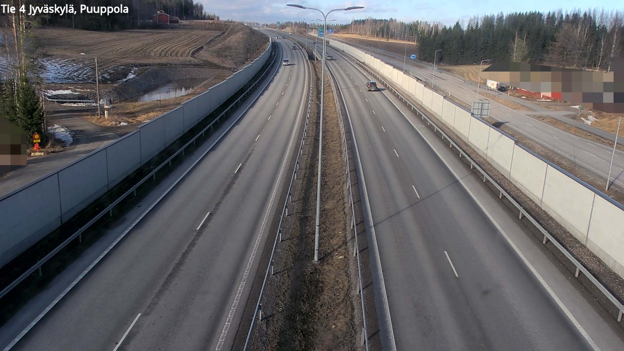 Weather Camera Image Road 4 Jyväskylä, Puuppola, Jyväskylä, Keski-Suomi