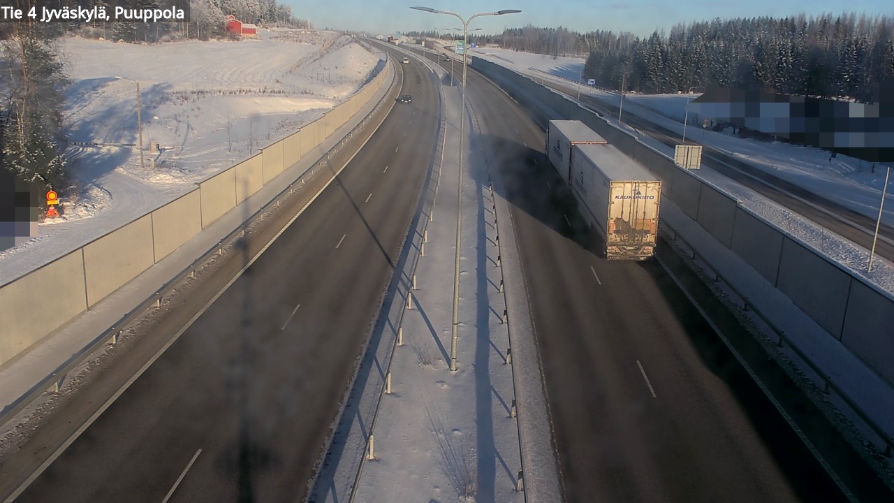 Weather Camera Image Road 4 Jyväskylä, Puuppola, Jyväskylä, Keski-Suomi