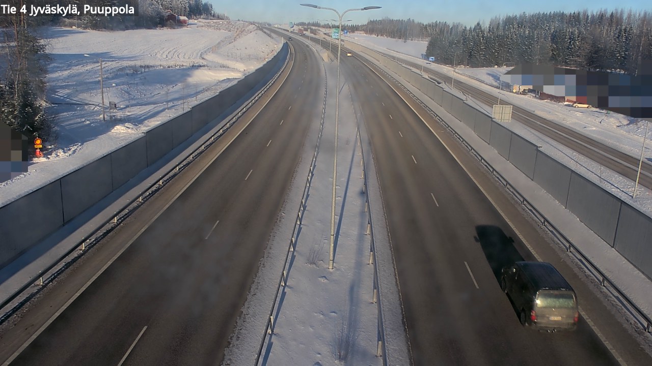 Weather Camera Image Väg 4 Jyväskylä, Puuppola, Jyväskylä, Keski-Suomi