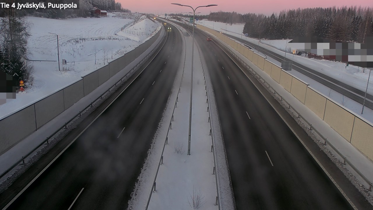 Weather Camera Image Väg 4 Jyväskylä, Puuppola, Jyväskylä, Keski-Suomi