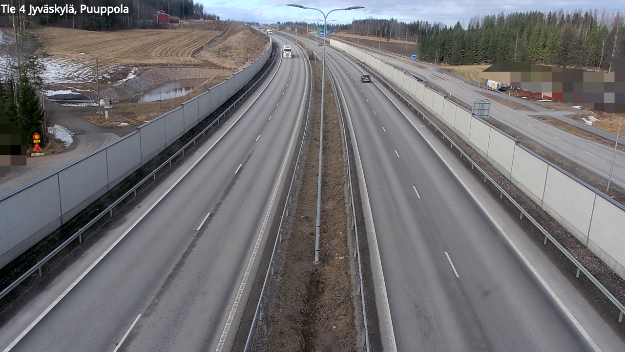 Weather Camera Image Road 4 Jyväskylä, Puuppola, Jyväskylä, Keski-Suomi