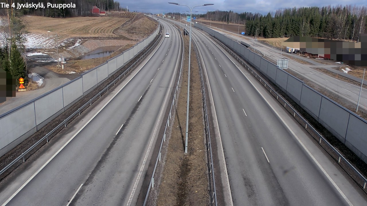 Weather Camera Image Road 4 Jyväskylä, Puuppola, Jyväskylä, Keski-Suomi