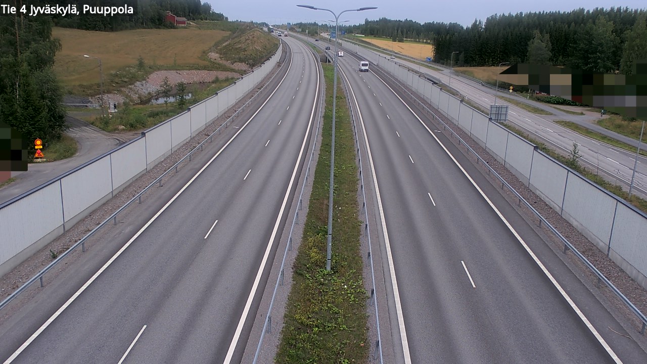 Weather Camera Image Väg 4 Jyväskylä, Puuppola, Jyväskylä, Keski-Suomi