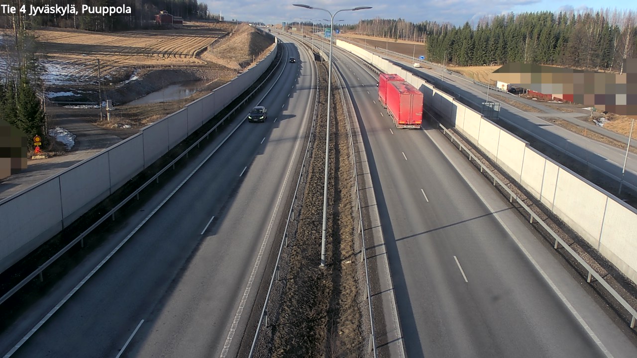 Weather Camera Image Road 4 Jyväskylä, Puuppola, Jyväskylä, Keski-Suomi