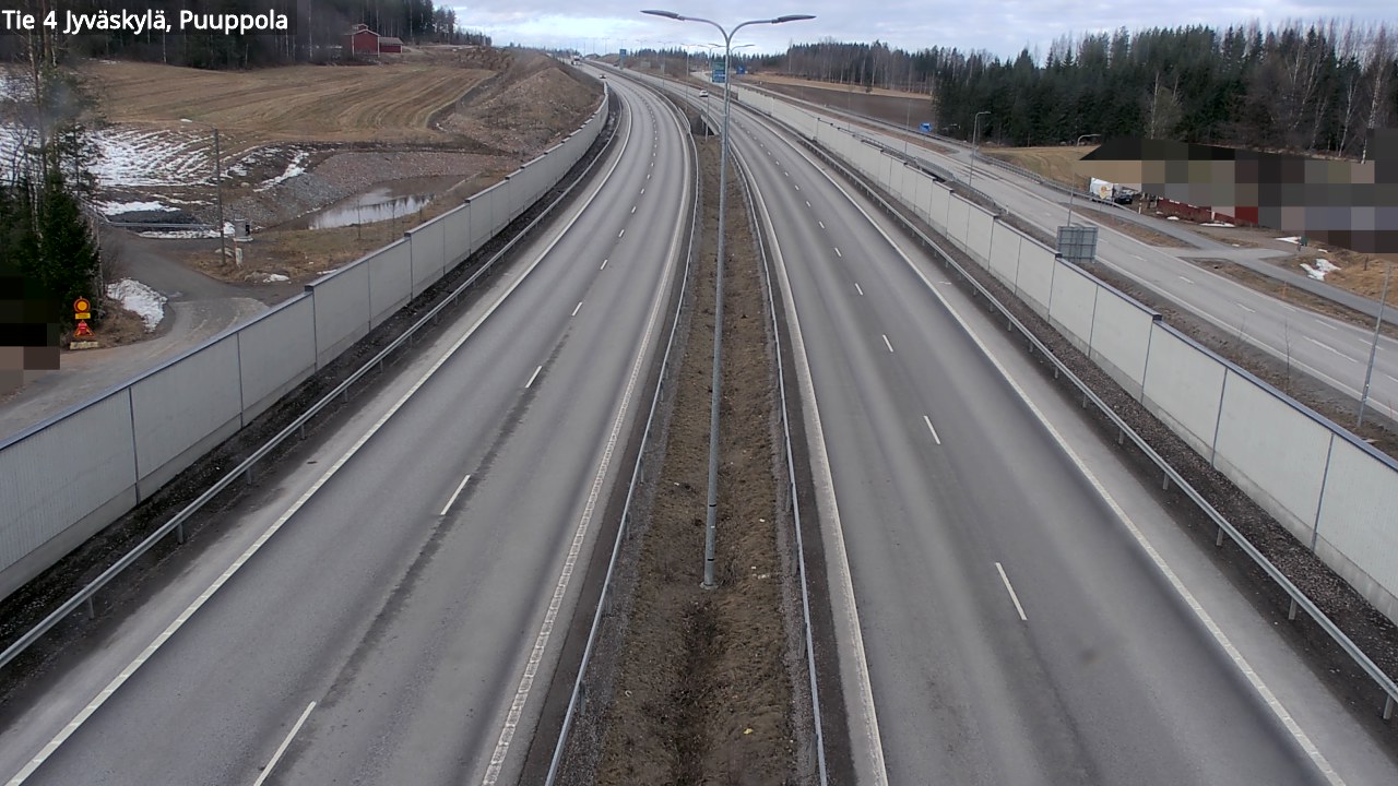 Weather Camera Image Road 4 Jyväskylä, Puuppola, Jyväskylä, Keski-Suomi