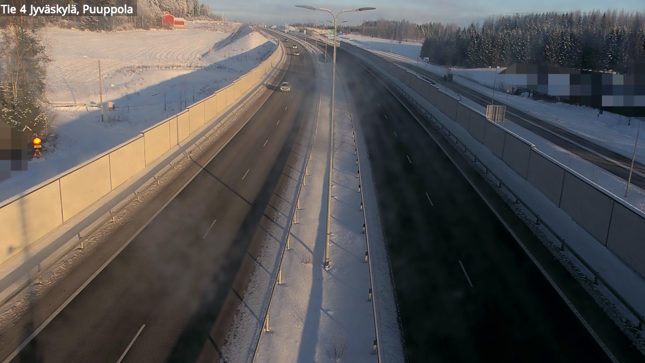 Weather Camera Image Road 4 Jyväskylä, Puuppola, Jyväskylä, Keski-Suomi