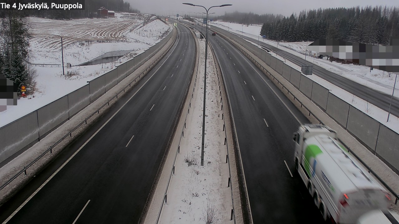 Weather Camera Image Väg 4 Jyväskylä, Puuppola, Jyväskylä, Keski-Suomi