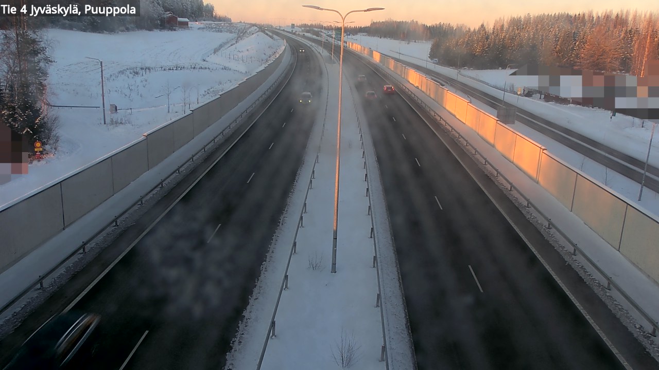Weather Camera Image Väg 4 Jyväskylä, Puuppola, Jyväskylä, Keski-Suomi