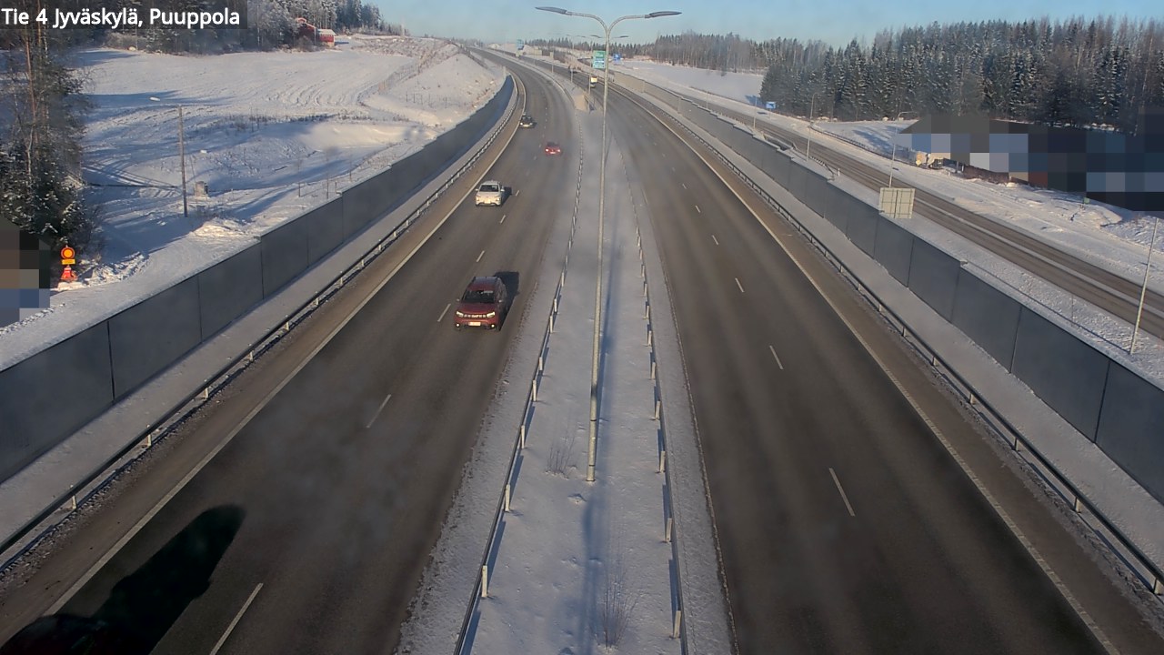Weather Camera Image Väg 4 Jyväskylä, Puuppola, Jyväskylä, Keski-Suomi