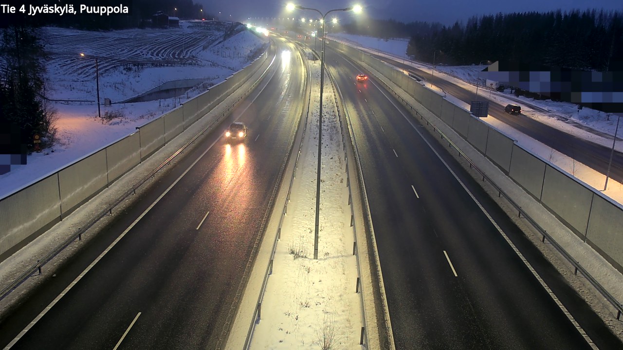 Weather Camera Image Road 4 Jyväskylä, Puuppola, Jyväskylä, Keski-Suomi