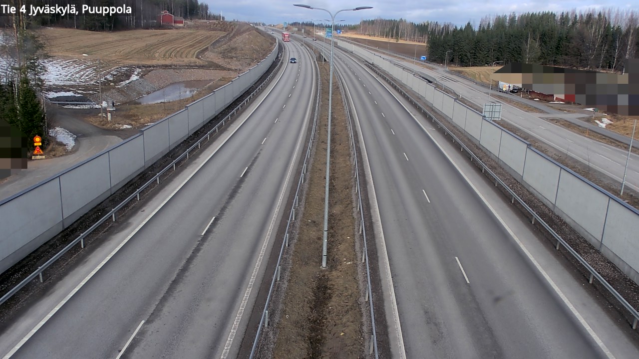 Weather Camera Image Road 4 Jyväskylä, Puuppola, Jyväskylä, Keski-Suomi