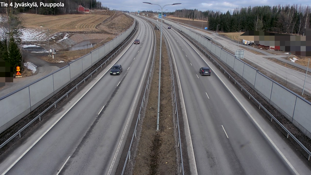 Weather Camera Image Road 4 Jyväskylä, Puuppola, Jyväskylä, Keski-Suomi